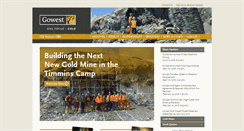 Desktop Screenshot of gowestgold.com